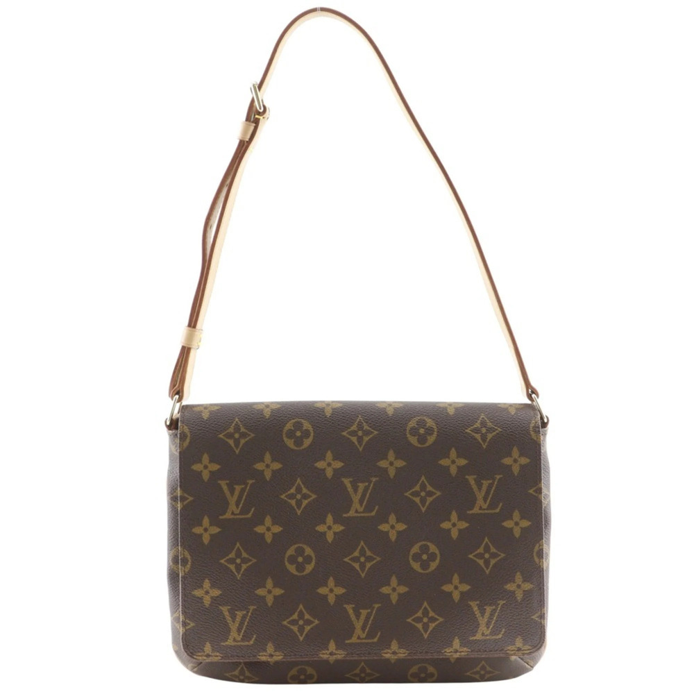 LOUIS VUITTON Authentic Brown Monogram Canvas Shoulder Bag